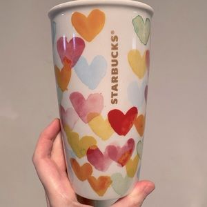 Starbucks heart mug with lid